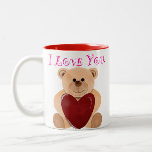 Love Bear. Two-Tone Coffee Mug