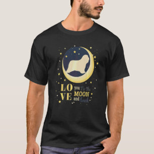 Love Bearded Collie To The Moon T-Shirt