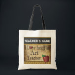 Love Being an Art Teacher | DIY Name Tote Bag<br><div class="desc">Art Teacher Tote Bag. 100% Customize-able. Ready to fill in the box(es) or Click on the CUSTOMIZE IT button to change, move, delete or add any of the text or graphics. If you have any questions about this product please contact me at siggyscott@comcast.net. I'll be happy to help. Thank you...</div>