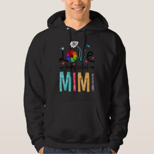 Love Being Called Mimi Cute Colours Matching Famil Hoodie