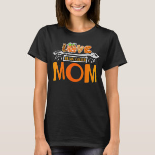 Love Being Called Mom Leopard Plaid Pumpkin Thanks T-Shirt