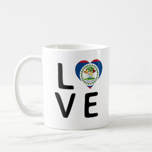 Love - Belize Flag Coffee Mug