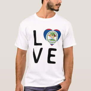 Love - Belize Flag T-Shirt