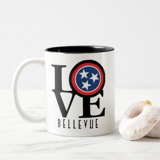 LOVE Bellevue Tennessee 11oz Two-Tone Coffee Mug