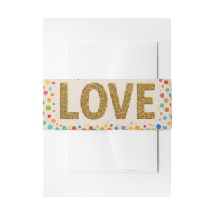 Love Belly Band. Invitation Belly Band