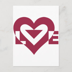 Love Berry Purple Postcard