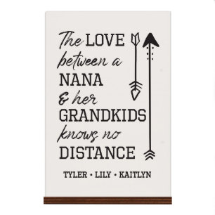 Love Between a Nana 8" x 12" Panneau debout
