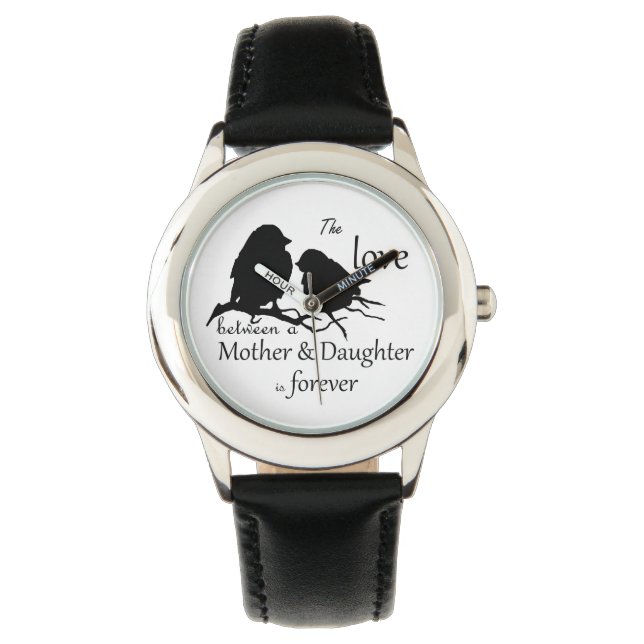 Love Between Mother Daughter Bird Quote Watch (Front)
