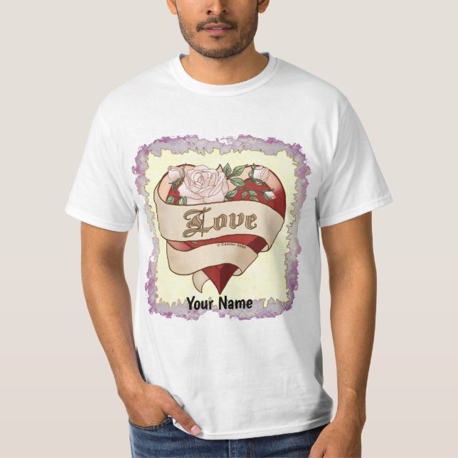 Love Bevel Heart  t-shirts (Front)