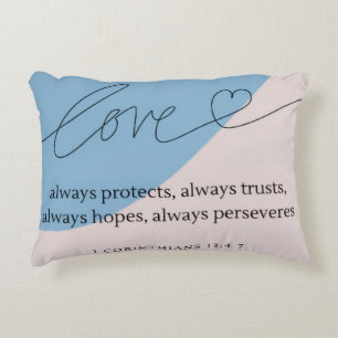 Love Bible Verse Accent Pillow