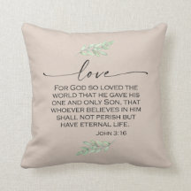 Love Bible Verse from John 3:16