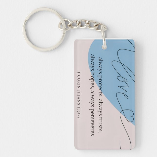 Love Bible Verse Keychain (Front)