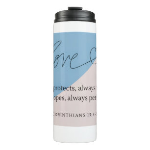 Love Bible Verse Thermal Tumbler