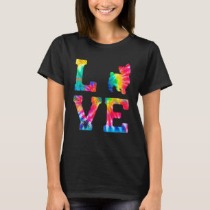 Love Biewer Terrier Tie Dye Dog Mom Dad T-Shirt