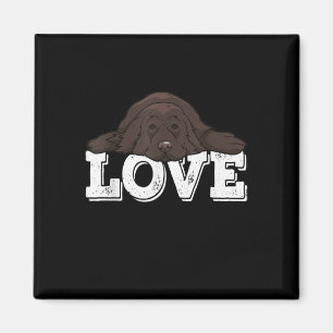 LOVE Big Newfie Dog Special Dog Owner Gift Magnet
