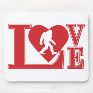 Love Bigfoot Mouse Pad