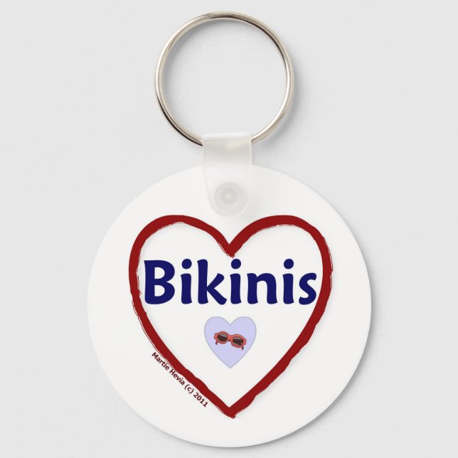 Love Bikinis Keychain (Front)