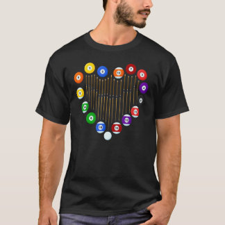 Love Billiard Pool Billiard Ball Billiard Player L T-Shirt