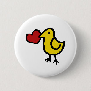 Love Bird 2 Inch Round Button