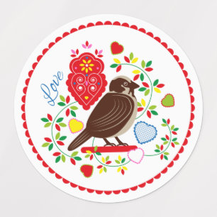 Love bird embroidery