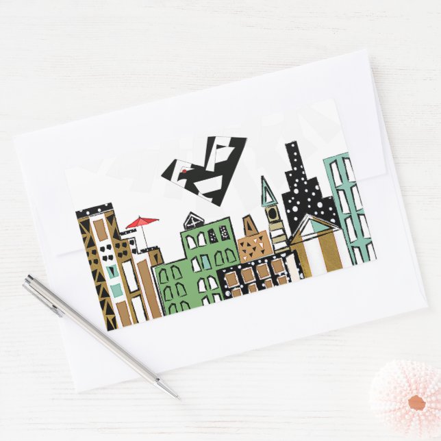 LOVE BIRD IN THE CITY  STICKER (Envelope)