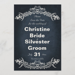 Love Bird Vines, 5x7 save the date