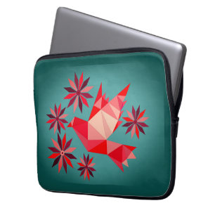 LOVE BIRD WITH FLOWER GIFT SPECIAL DAY,  BIRTHDAY LAPTOP SLEEVE