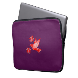 LOVE BIRD WITH FLOWER GIFT SPECIAL DAY,  BIRTHDAY LAPTOP SLEEVE