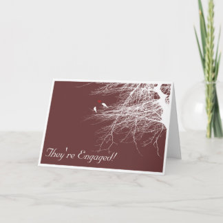 Love Birds 2, engagement announcement card.