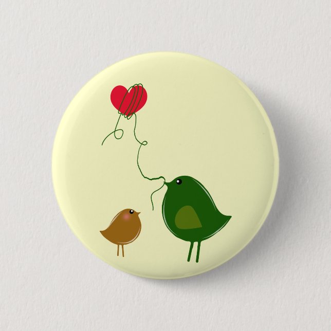 Love Birds 2 Inch Round Button (Front)