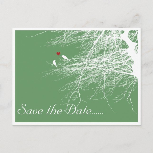Love Birds 2, save the date postcard (Front)