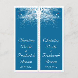 Love Birds 2, souvenir 2x bookmark postcard