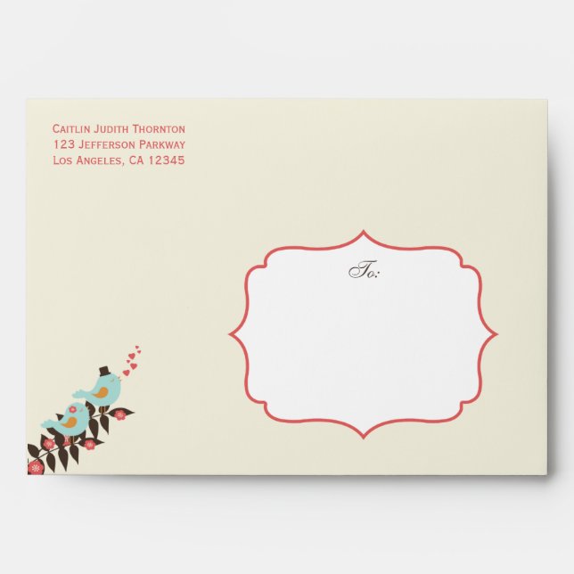 Love Birds - A7 Envelope (Front)