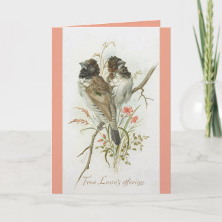 Love Birds Anniversary Greeting Card