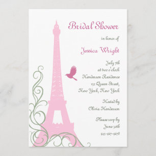 Love Birds Bridal Shower Invitation