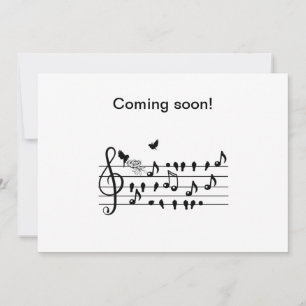 love birds, expecting customizable invitation