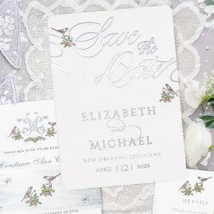 Love Birds Foil Save The Date