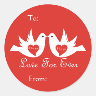 Love Birds Gift tag