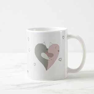Love Birds Heart Coffee Mug
