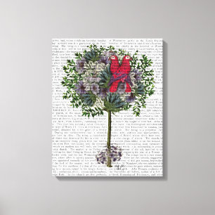 Love Birds in a Tree Canvas Print