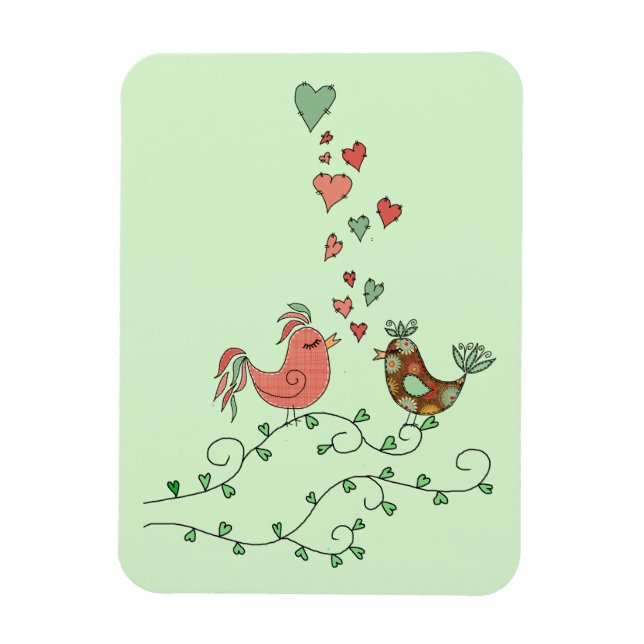 Love Birds Magnet (Vertical)