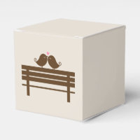 Love Birds on Park Bench {pink}