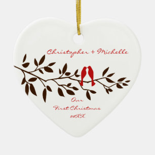 Love Birds Our First Christmas Ornament