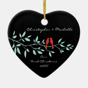 Love Birds Our First Christmas Ornament