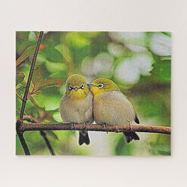 Love Birds Painting Jigsaw Puzzle (Horizontal)
