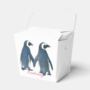 Love Birds Penguin Couple Thunder_Cove Favor Box