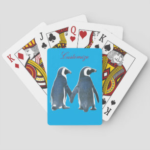 Love Birds Penguin Couple Thunder_Cove Playing Cards
