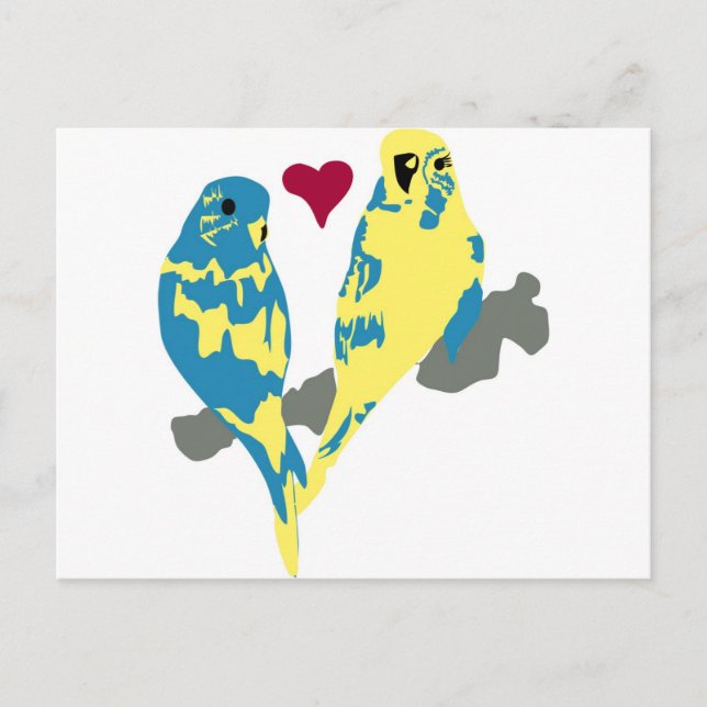 Love birds postcard (Front)