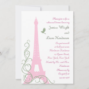 Love Birds Rehearsal Dinner Invitation