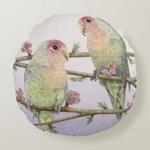 Love Birds Round Pillow